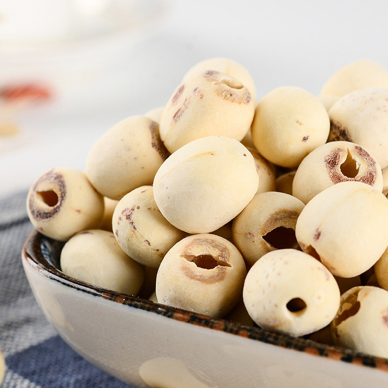 新貨湖南湘蓮磨皮蓮子250g大顆通心蓮子無心蓮子無硫幹貨産地批發