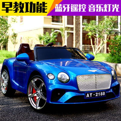 兒童電動車四輪雙驅遙控汽車可坐寶寶小孩早教搖擺玩具車壹件代發