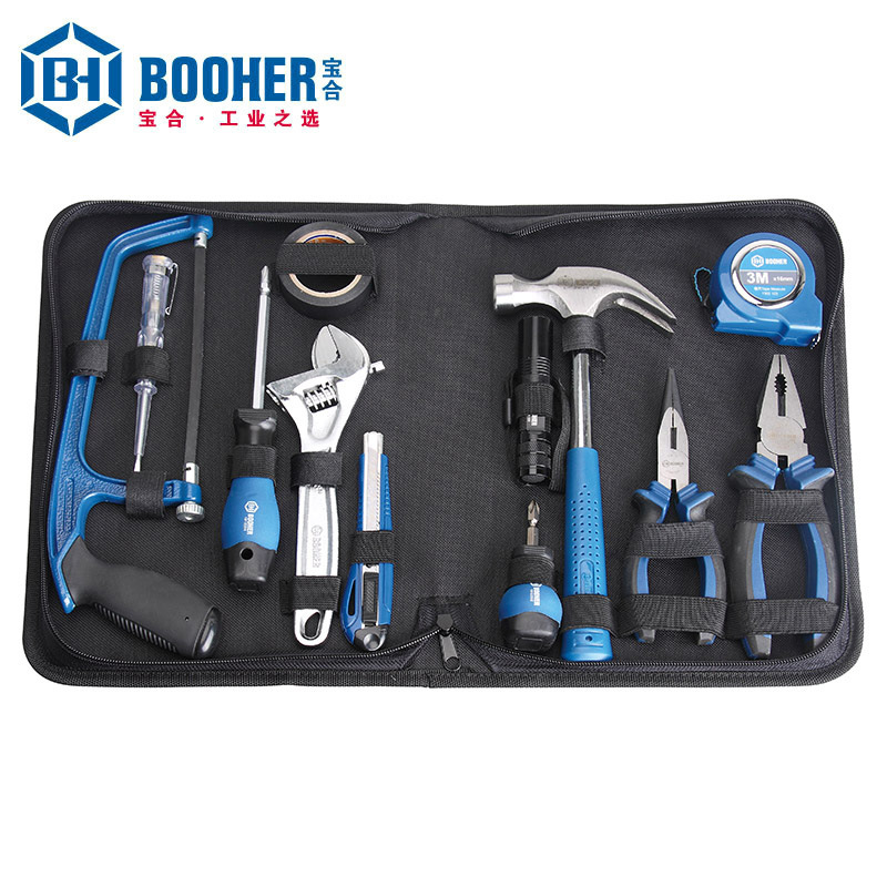 Booher宝合套装工具 BH1810008 12件通用维修工具组套