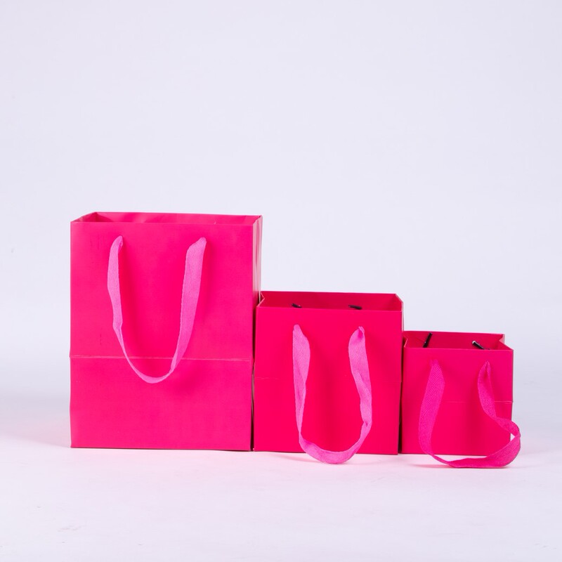 Rose Red Square packing bag spot Net red bag Magenta Square gift bag cake ins style tote bag Rose Red Square packing bag spot Net red bag Magenta Square gift bag cake ins style tote bag