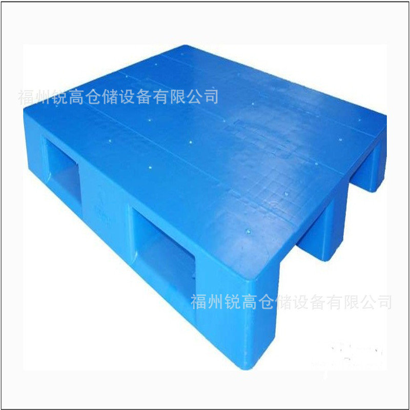 福州塑料托盘新料叉车栈板批发 网格川字托盘方形仓库塑胶垫板