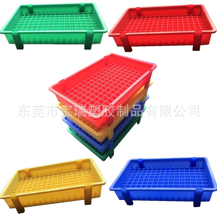 厂家供应新料生产塑料电芯托盘带脚电池盒电池物料现货