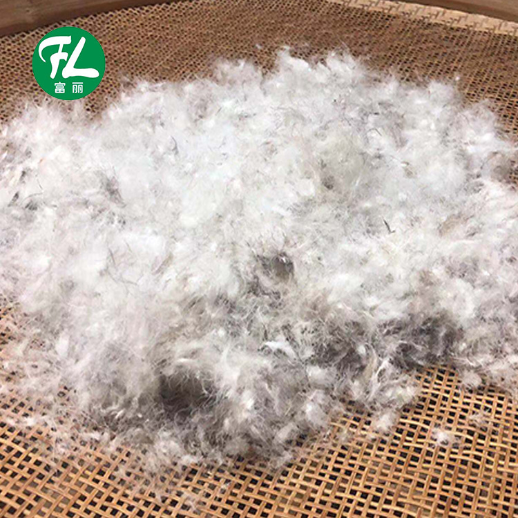产地货源 90水洗大朵灰鸭绒 高蓬松新国标灰鸭羽绒 低价批发