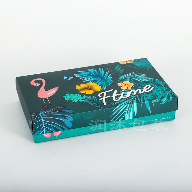 实用纸质包装盒 折叠礼品纸盒 翻盖包装纸盒