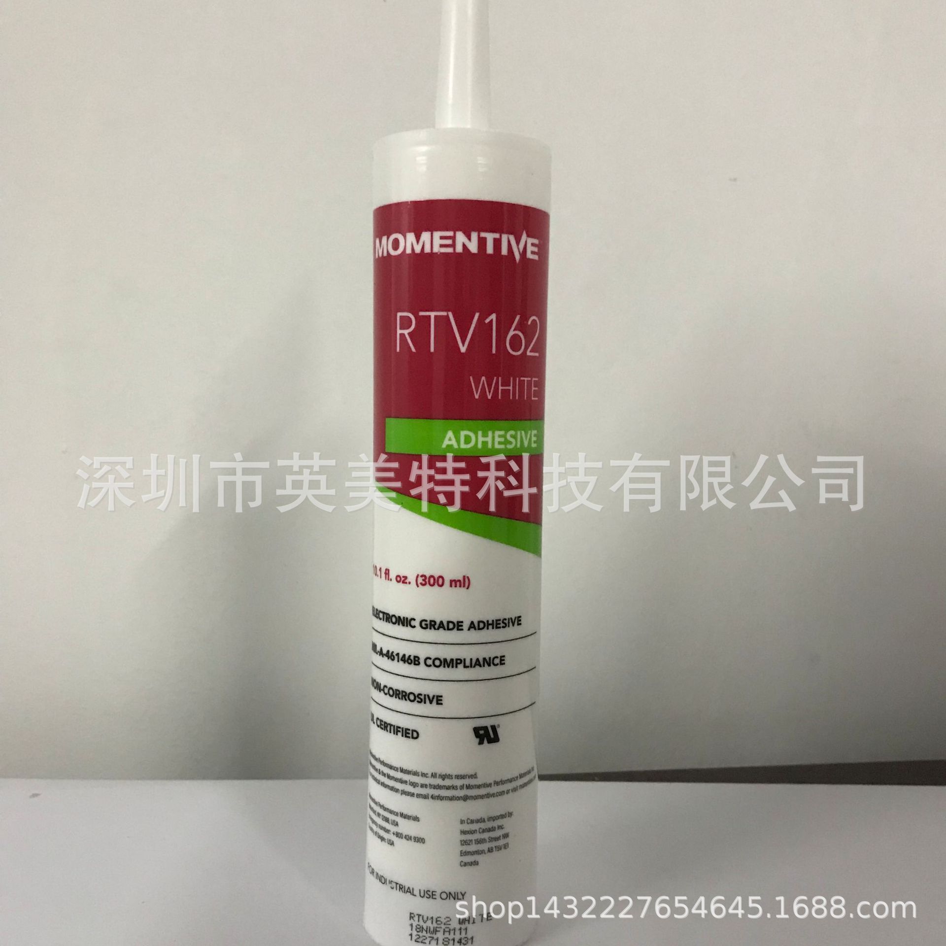 MOMENTIVE迈图RTV162白色通用型电容电阻线路板PCB密封胶300ML