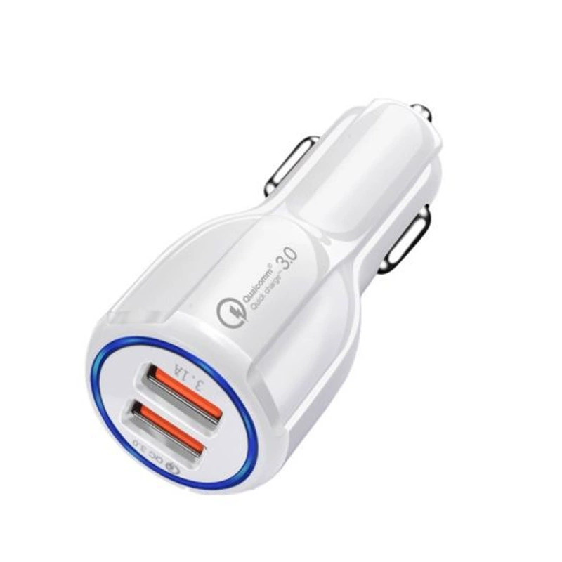 Новый QC3 0 автомобильное зарядное устройство с двумя USB QC3.0 автомобильное зарядное устройство 3.1A автомобильное зарядное устройство