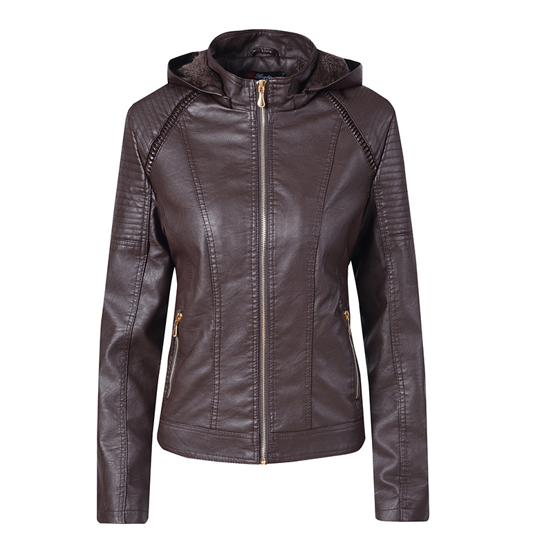 Veste cuir femme en PU - Ref 3447636 Image 6