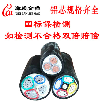 National standard Aluminum power Cable 50 70 low pressure Cable Aluminum YJLV VLV3 1+insulation Cable