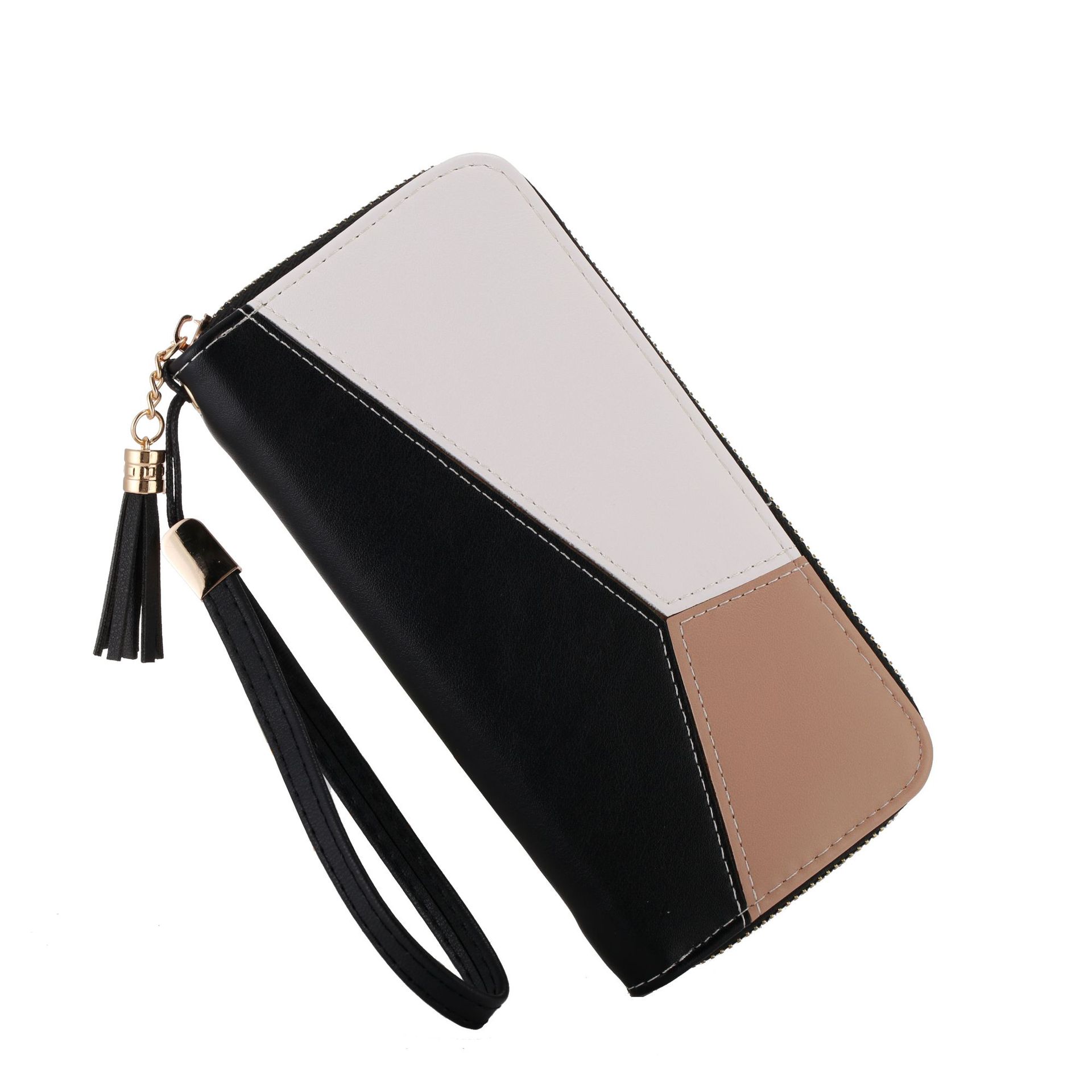 Women's Color Block Pu Leather Zipper Wallets display picture 13