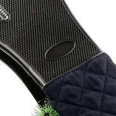 Nine-Zhang Extended Silicone Anti-Scald Gloves with Non-Slip and Thick Insulation for High-Temperature Baking