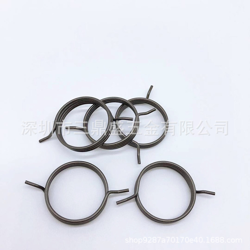 门锁弹簧回位门上卫生间防盗把手执拉门内锁芯双快扭簧圆配件强力