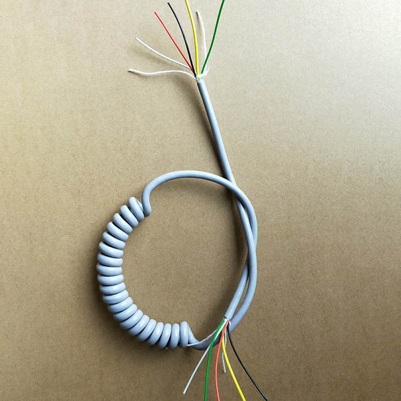 厂家批发医疗器械弹簧线 5芯6芯7芯电源线 镀锡铜丝弹簧线