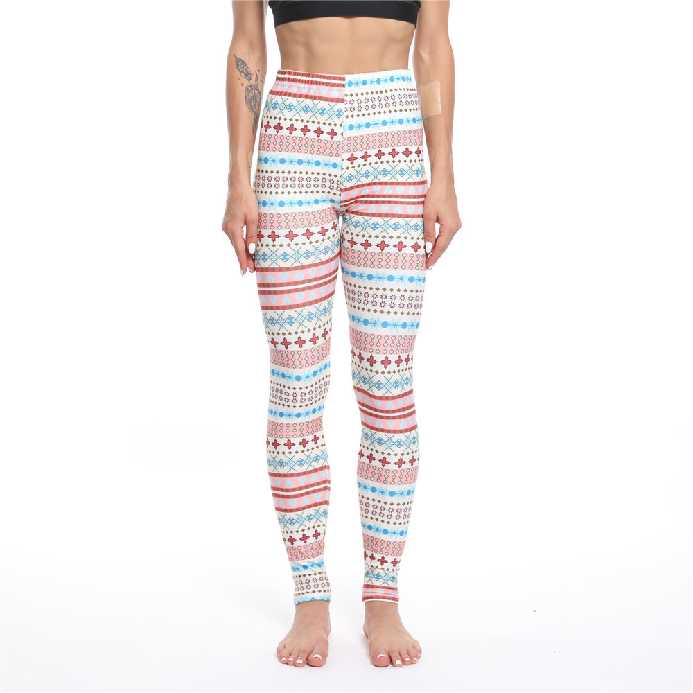 182g Weight Ankle-Length Pants Length Spandex, Polyester Fabric Type High Waist Waist Line Leggings Pants Type Stretchy Elasticity Daily Occasion Breathable Function Skinny Fit Type Christmas Festival Snowflake Pattern Winter, Autumn Season Women'S Gender Simple Style Style Women'S Daily Simple Style Snowflake Ankle-Length Leggings 93