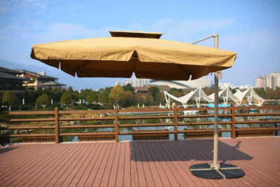 Manufactor wholesale high-grade outdoors advertisement Parasol Sunshade square double-deck Roma umbrella Patio umbrella