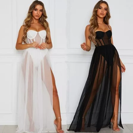 Нижнее белье, белая длинная юбка, AliExpress, Amazon