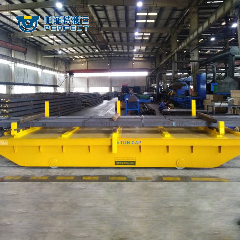 120吨地轨平板车公司|电动平车管道转运车 定位系统