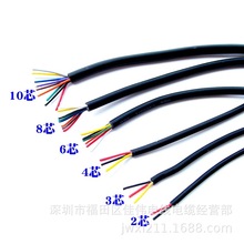 UL多芯線2464-24AWG/2/3/4/5/6/7/8/910芯鍍錫線PVC柔軟護套線
