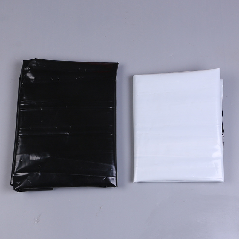 Suministro de fábrica al por mayor blanco y negro película de plástico agrícola soporte de película de plástico PE película de efecto invernadero 1-12 m