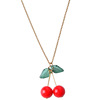 Japanese cherry red necklace, cute accessory, choker, simple and elegant design