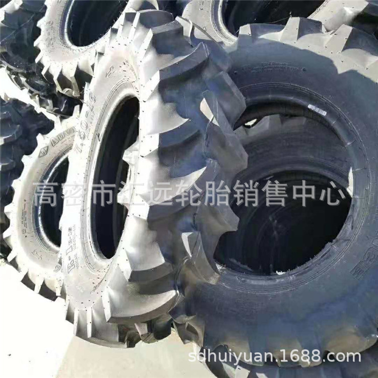 7.50-16 农用拖拉机微耕机轮胎750-16 人字花纹轮胎