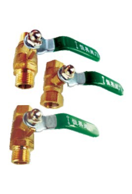 气动水暖加厚球阀双内双外全黄铜球阀螺旋双面接管阀门全通径球