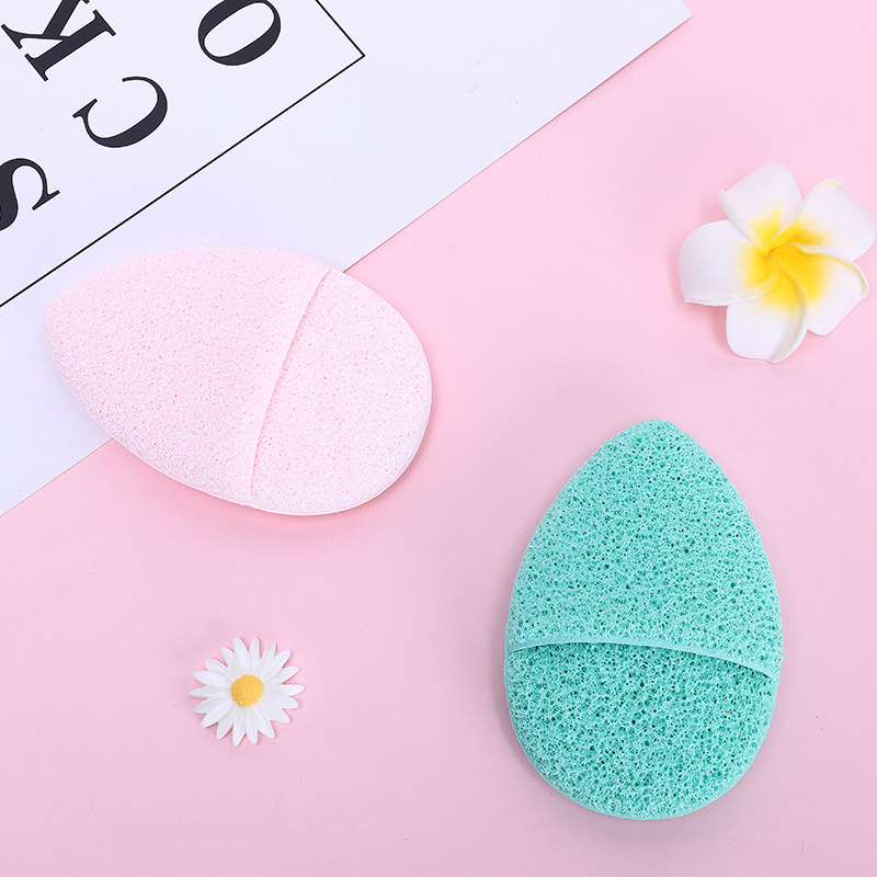 Guantes de gota de agua esponja de lavado facial removedor de limpieza de dos capas hidrófilo sin látex polvo de limpieza puff herramientas de belleza