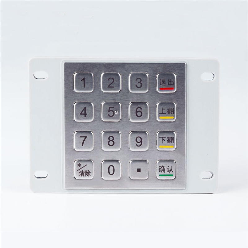 厂家直销不锈钢金属键盘防水防爆键盘无人机监管定制金属键盘USB|ms