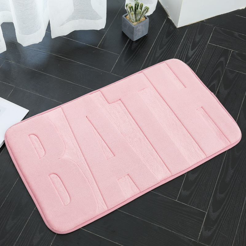 45X75 engrosada alfombra de piso absorbente alfombra de la puerta sala de estar dormitorio cocina alfombra de entrada baño estera antideslizante alfombra de esponja