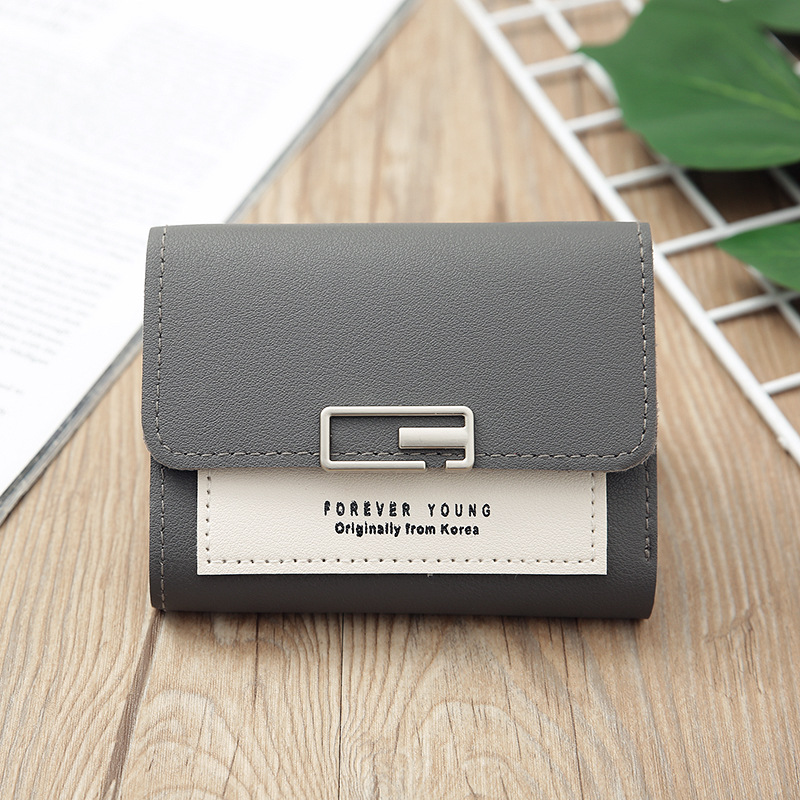 Korean Contrast Color Small Wallet display picture 29
