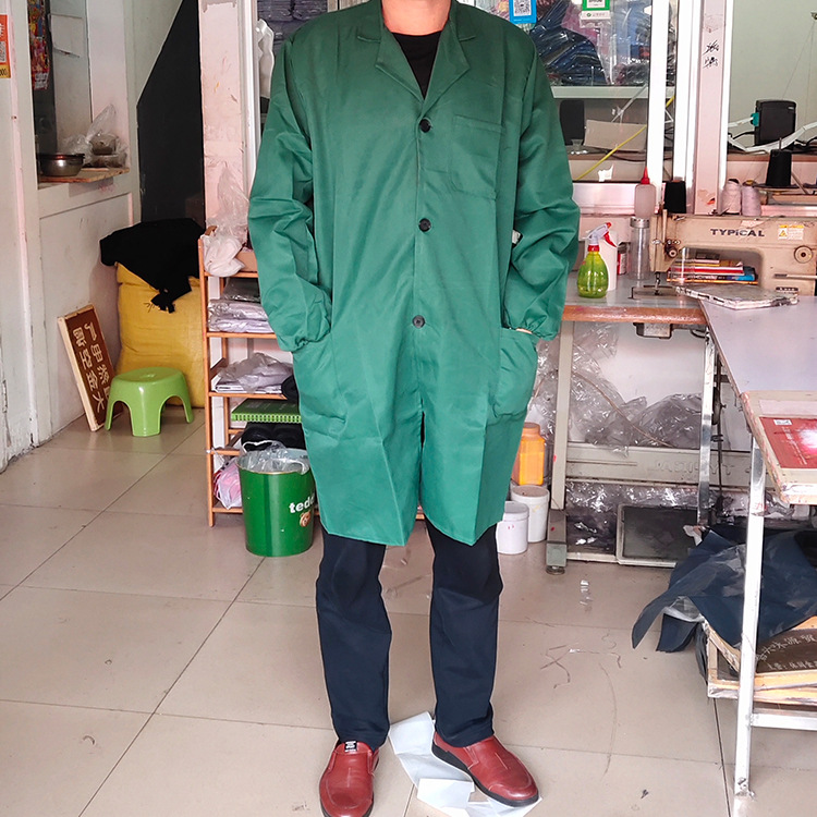 细斜纹大褂实物