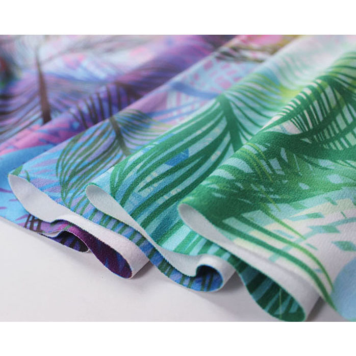 印花瑜伽铺巾防滑吸汗毛巾毯 一件代发瑜伽用品超细纤维毛巾铺垫