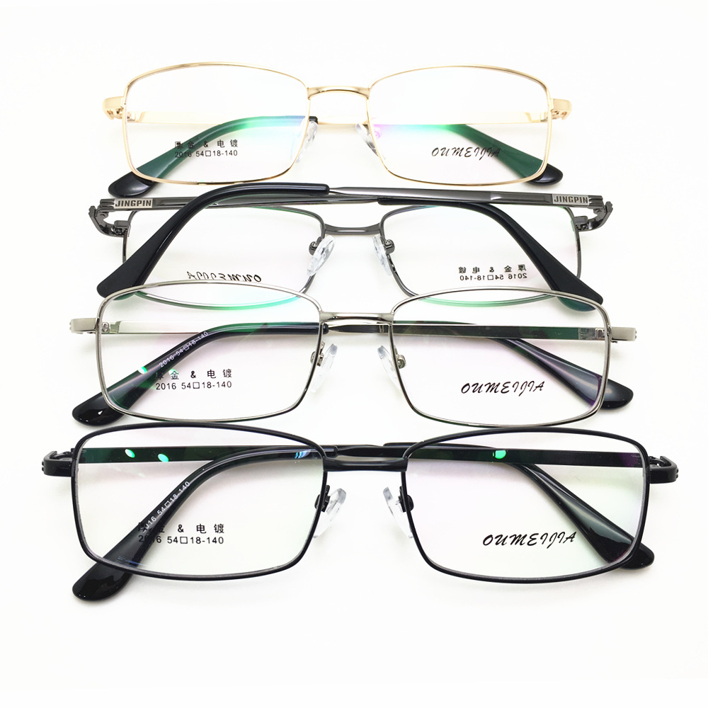 新款时尚仿钛金属合金眼镜框全框近视眼镜架老花眼镜厚金电镀镜架
