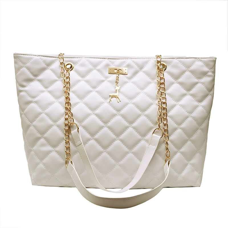 One-shoulder Bag, Quilted Shoulder Tote, Capacious with Chain Strap, 2023 Style