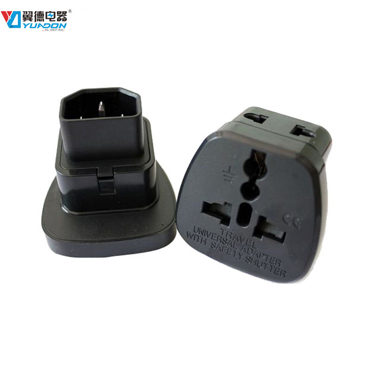 IEC转换插头 15A一出二转换插头 品字尾转换插座 UPS转接头