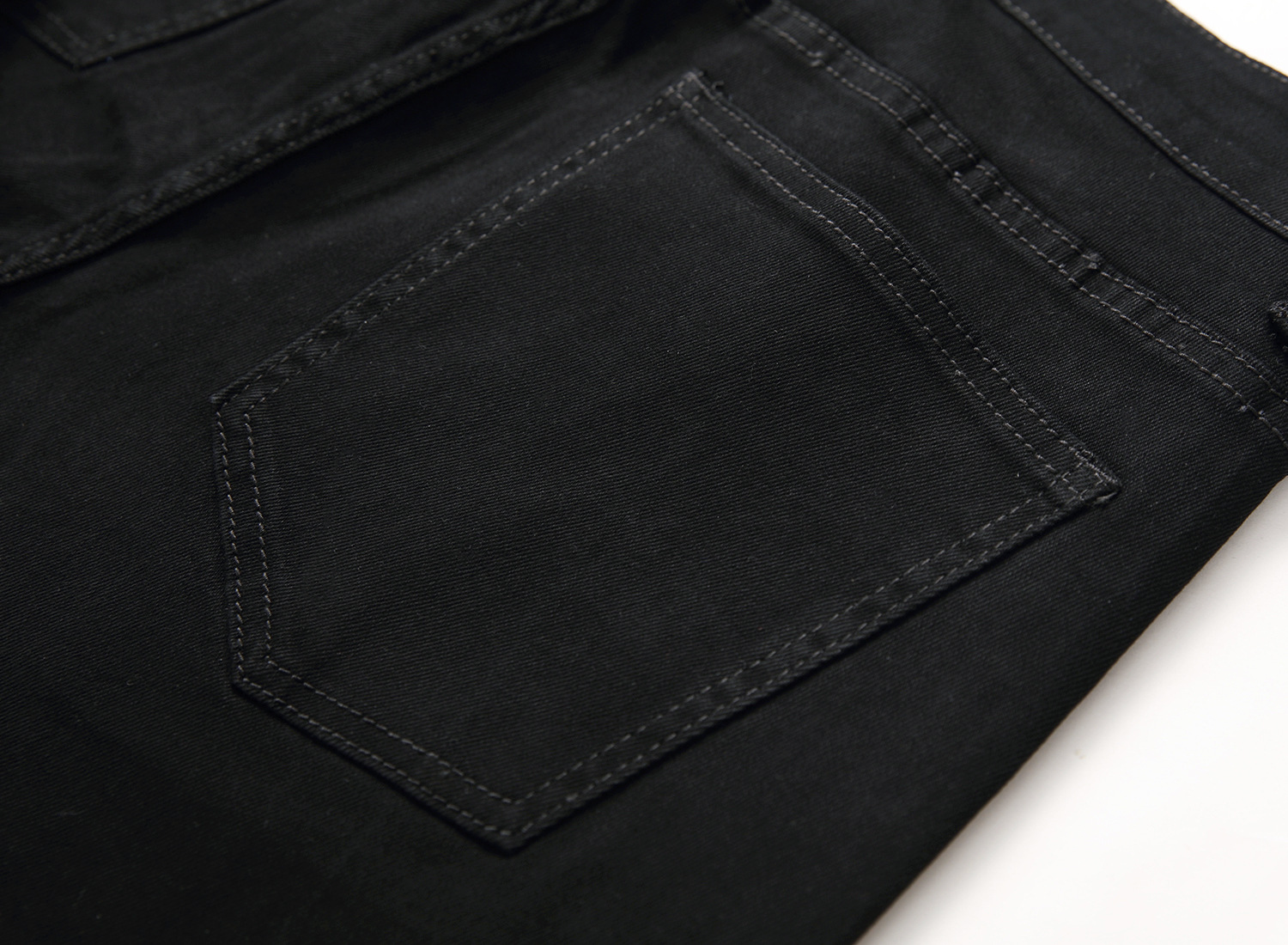 boy 2025 Black Jeans Men Stretch High Quality Cross-border Men's Pants Brand Trendy Ripped Design_viptrois.com
