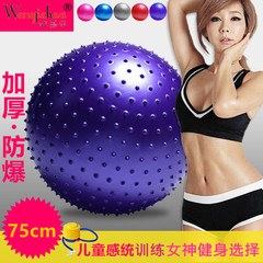 PVC Massage Ball 75cm Yoga Ball with Thick Fitness Dragon Ball Children's Sensory Training Parent-Child Toy Ball