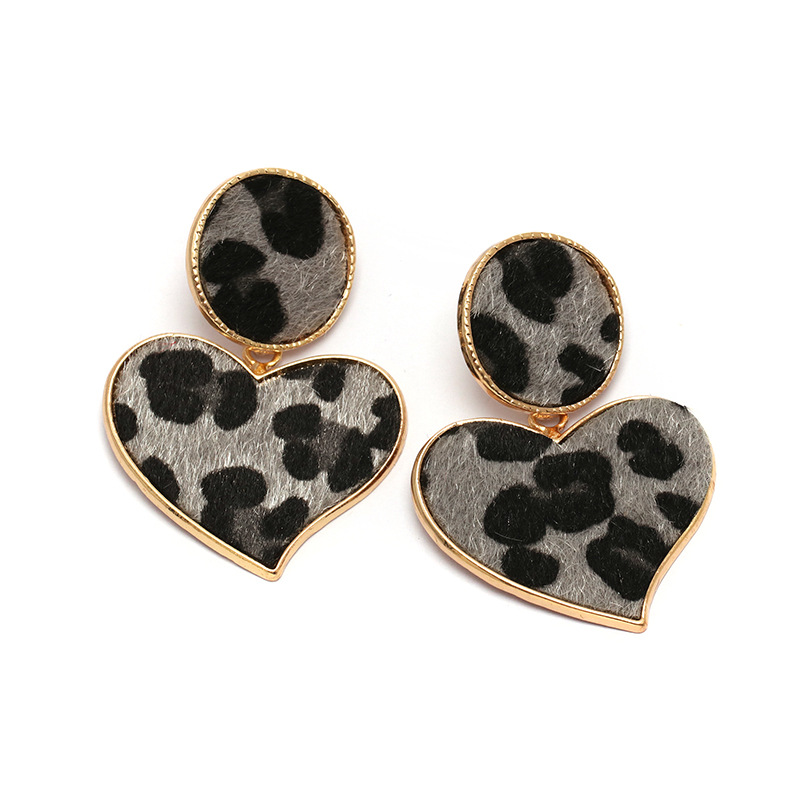 Alloy Fashion Sweetheart earring(gray)Fashion Jewelry NHJJ5587-gray