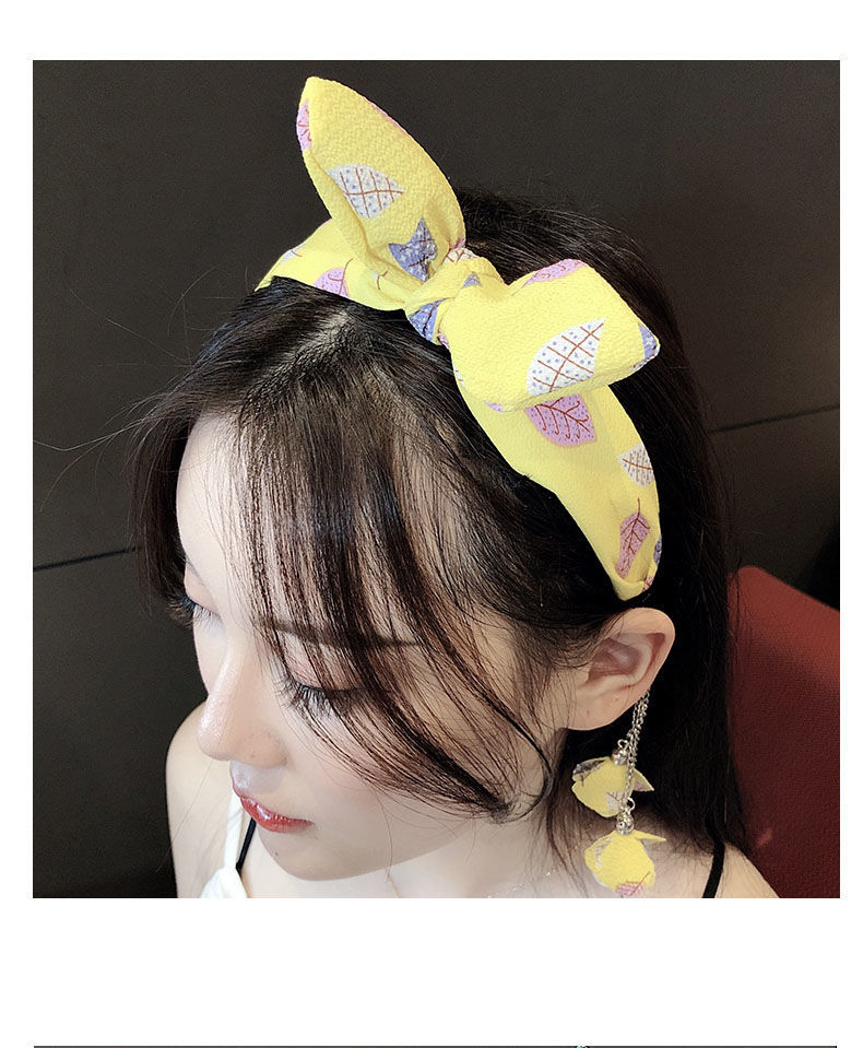 Bowknot Stirnband Haarbündel Weibliche Koreanische Studentin Niedlichen Quaste Streamer Stirnband Internet-promi-mädchen All-match Stirnband Kopfschmuck display picture 1