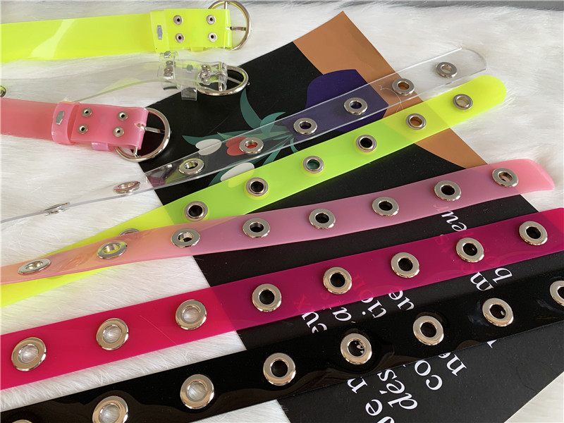 Fashion Transparent Hole Eyelet Belt display picture 3