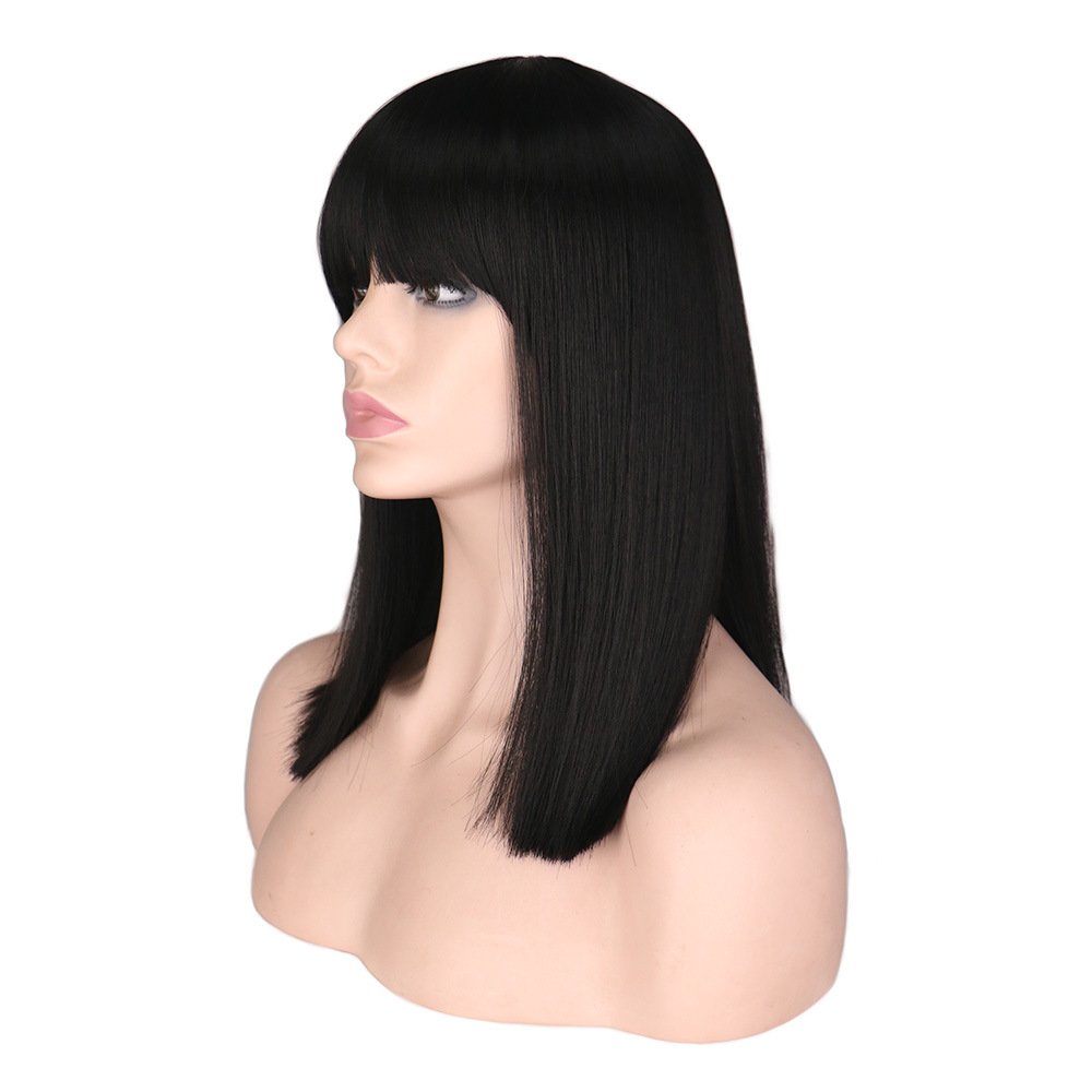 Fashion Short Wavy Head Shoulder-to-shoulder Hair Gradient Color Wig display picture 32