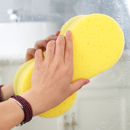 Wash Car Sponge, Car Portable Compressed Sponge Special Car High Foam Absorbent Cleaning Cloth 8-Character Cleaning Sponge
