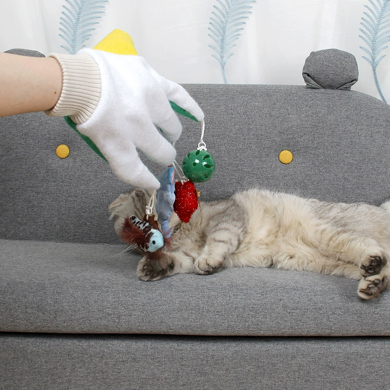 Jizaizi Pet Волшебные перчатки Фабрика Товары для кошек Перчатки с пятью пальцами Игрушки для кошек