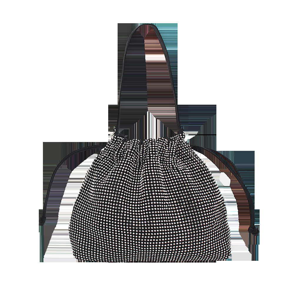 Women's Small Polyester Solid Color Fashion Rhinestone Bucket String Bucket Bag display picture 2