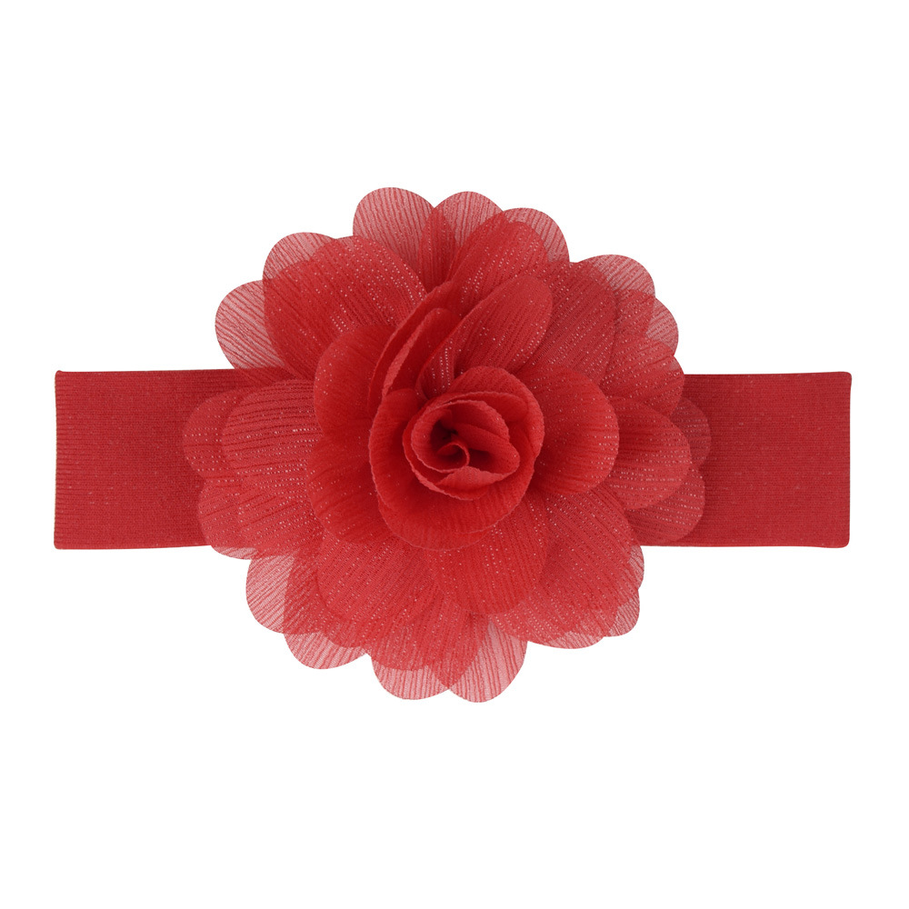 New Fashion Chiffon Flower Lace Headband display picture 6