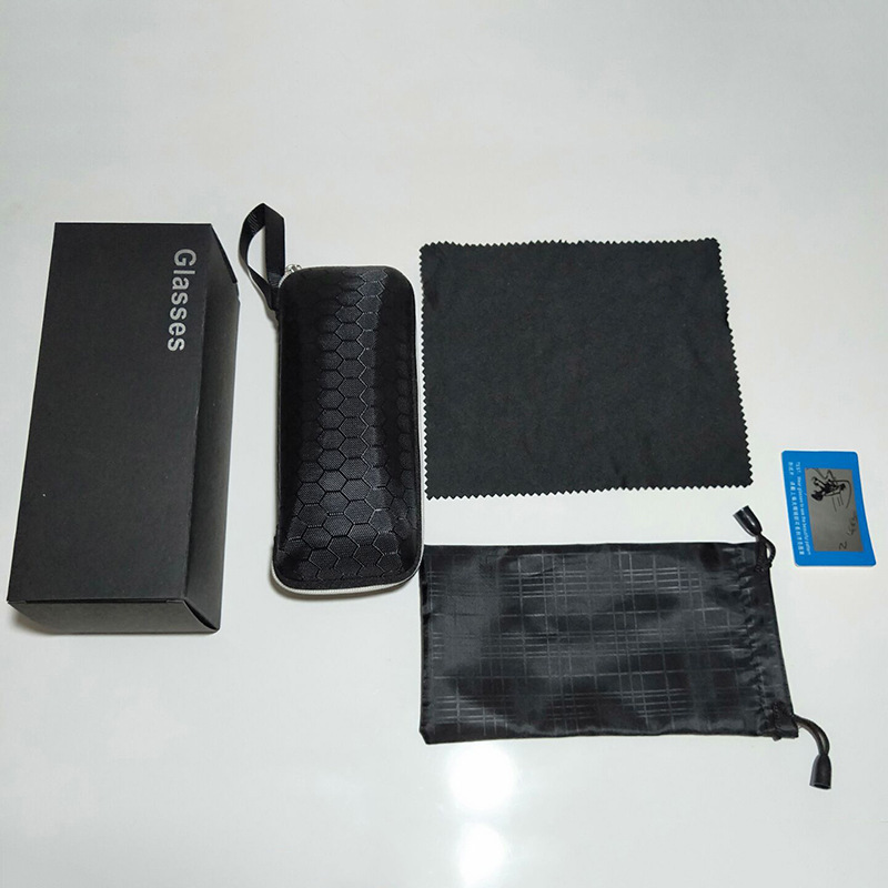 Factory Direct supply neutral sunglasses packing box sports glasses case set glasses case glasses cloth eva glasses case