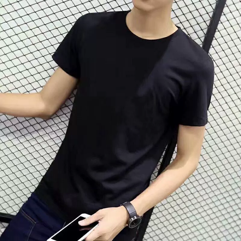 Пряжа хлопок гребенная 26 пряжа 180 грамм однотонной мужской футболки Интернет-магазина Taobao Tmall шаткий короткий рукав т