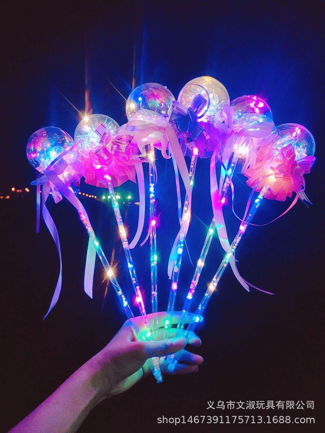Flashing starry sky