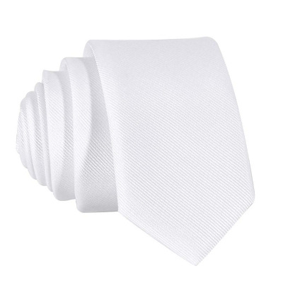 White tie man 8cm Solid color tie Twill Jacquard weave business affairs formal wear necktie goods in stock wholesale