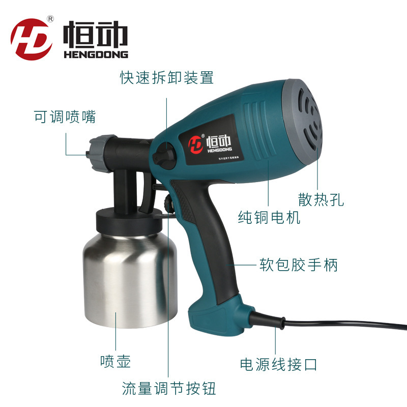 宁波厂家价格优惠电动喷枪 高压乳胶漆喷涂机油漆喷枪喷漆枪