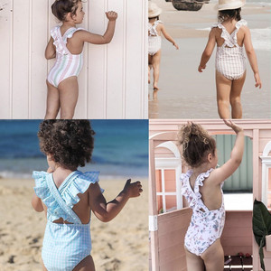 Girls one piece lace swimsuit children Swimwear lovely children Swimwear swimsuit